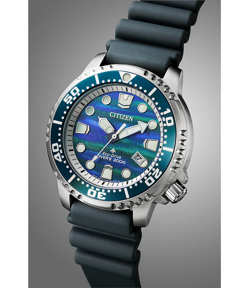 Citizen Men's Promaster Dive Three Hand Grey Strap Watch