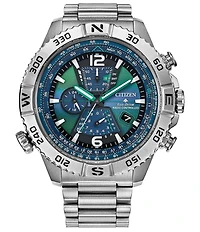 Citizen Men's Promaster Eco-Drive Air Chronograph Stainless Steel Bracelet Watch