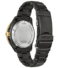 Citizen Men's Promaster Eco-Drive Dive Quartz Three Hand Black Tone Stainless Steel Bracelet Watch