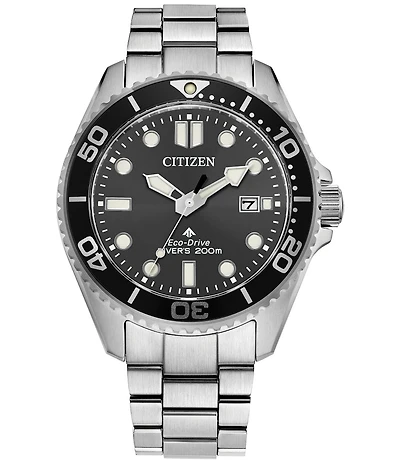 Citizen Men's Promaster Eco-Drive Dive Quartz Three Hand Stainless Steel Bracelet Watch