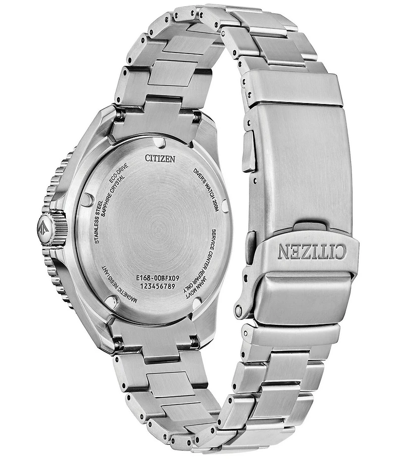 Citizen Men's Promaster Eco-Drive Dive Quartz Three Hand Stainless Steel Bracelet Watch