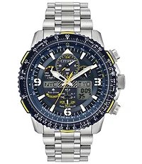 Citizen Men's Promaster Skyhawk A-T Chronograph Stainless Steel Blue Dial Bracelet Watch