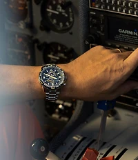Citizen Men's Promaster Skyhawk A-T Chronograph Stainless Steel Blue Dial Bracelet Watch