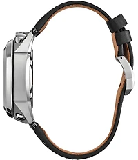 Citizen Men's Promaster Tsuno Racer Chronograph Black Leather Strap Watch