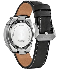 Citizen Men's Promaster Tsuno Racer Chronograph Black Leather Strap Watch