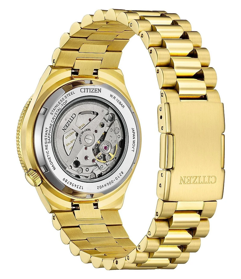 Citizen Men's Tsuyosa Automatic Gold Tone Stainless Steel Bracelet Watch
