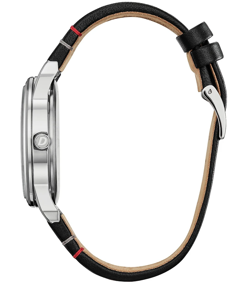 Citizen Unisex Disney Collection Mickey Shadow Two Hand Leather Strap Watch