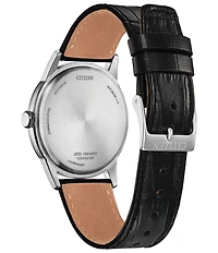 Citizen Unisex Eco-Drive Three Hand Leather Strap Watch