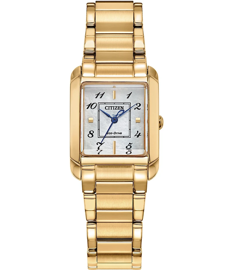 Citizen Women's Bianca Analog Three Hand Gold Tone Stainless Steel Bracelet Watch