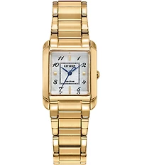 Citizen Women's Bianca Analog Three Hand Gold Tone Stainless Steel Bracelet Watch