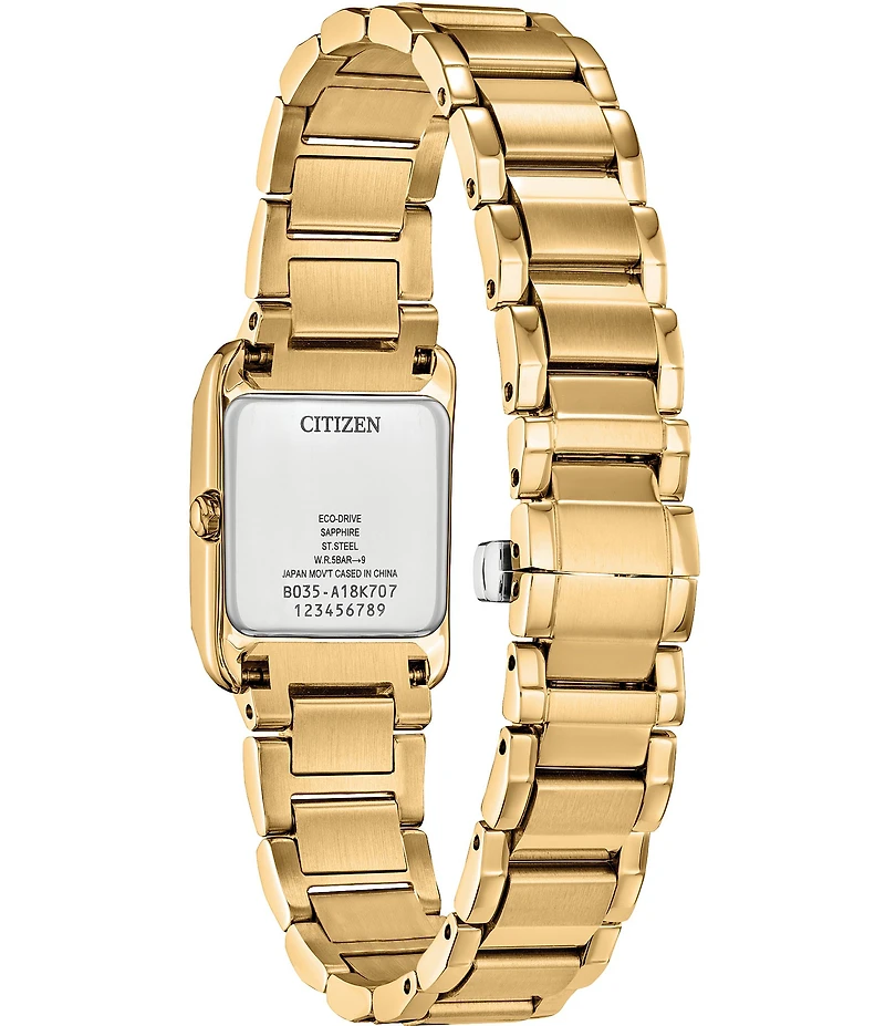 Citizen Women's Bianca Analog Three Hand Gold Tone Stainless Steel Bracelet Watch