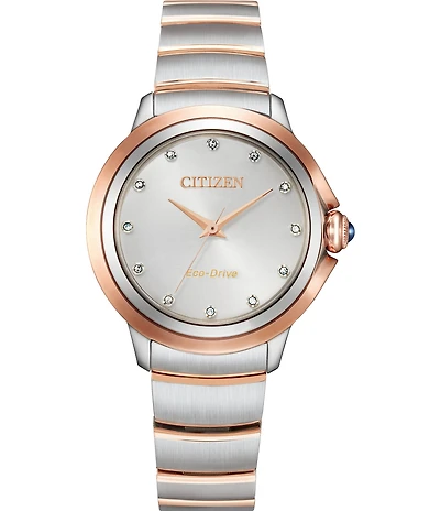 Citizen Women's Ceci Three Hand Two Tone Stainless Steel Bracelet Watch