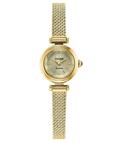 Citizen Women's Classic Fio Two Hand Gold Tone Stainless Steel Mesh Bracelet Watch