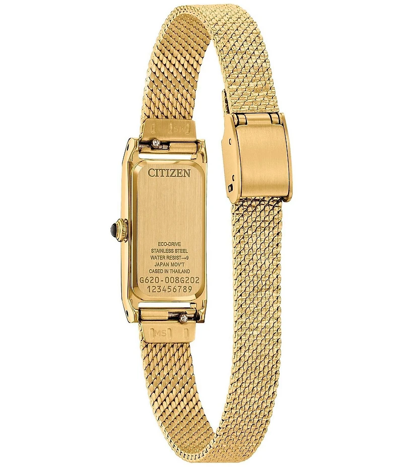 Citizen Women's Classic Fio Two Hand Gold Tone Stainless Steel Mesh Bracelet Watch