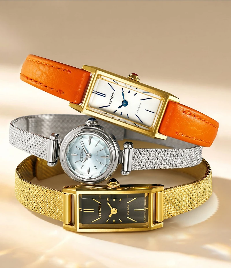 Citizen Women's Classic Fio Two Hand Gold Tone Stainless Steel Mesh Bracelet Watch