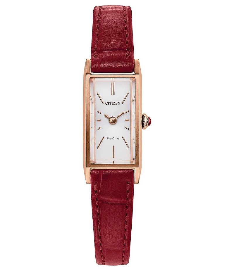 Citizen Women's Classic Fio Two Hand Leather Strap Watch