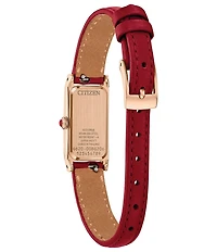 Citizen Women's Classic Fio Two Hand Leather Strap Watch