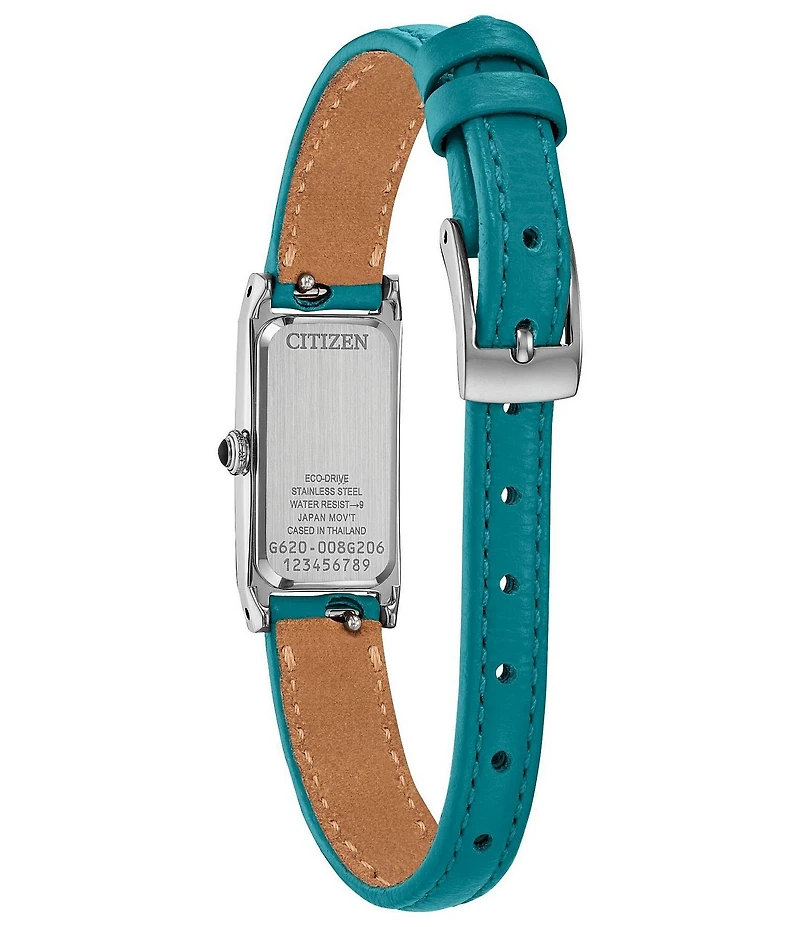 Citizen Women's Classic Fio Two Hand Silver Leather Strap Watch