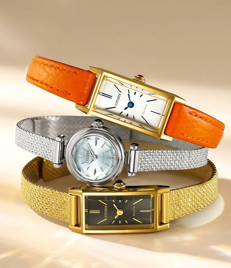 Citizen Women's Classic Fio Two Hand Leather Strap Watch