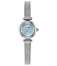 Citizen Women's Fio Round Two Hand Stainless Steel Mesh Bracelet Watch