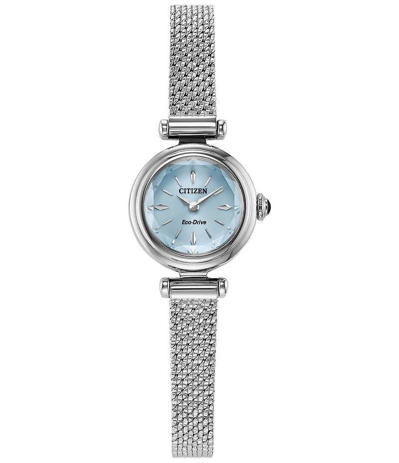 Citizen Women's Fio Round Two Hand Stainless Steel Mesh Bracelet Watch