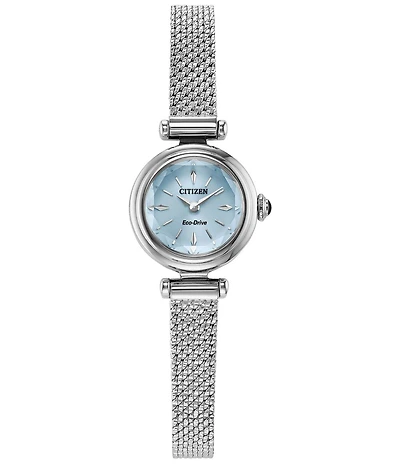 Citizen Women's Fio Round Two Hand Stainless Steel Mesh Bracelet Watch