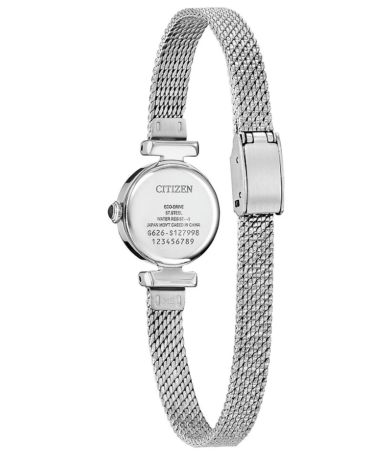 Citizen Women's Fio Round Two Hand Stainless Steel Mesh Bracelet Watch