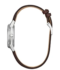 Citizen Women's Classic Three Hand Brown Leather Strap Watch