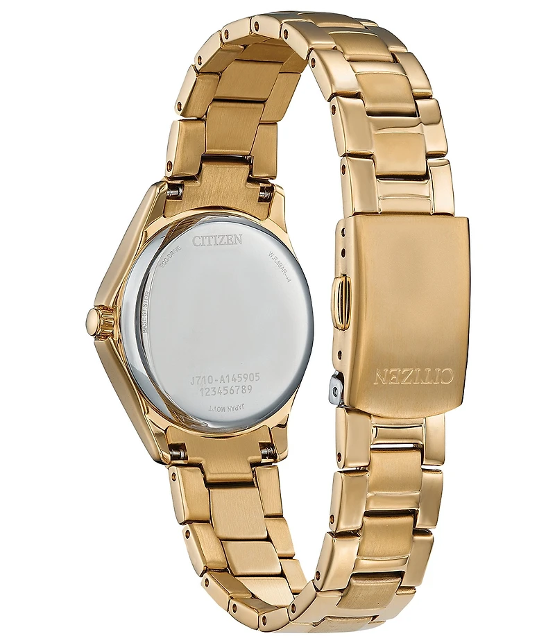 Citizen Women's Crystal Three Hand Mechanical Automatic Stainless Steel Bracelet Watch