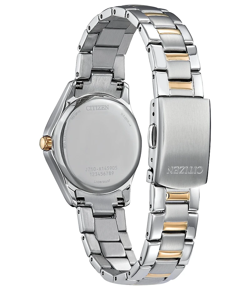 Citizen Women's Crystal Three Hand Mechanical Automatic Stainless Steel Bracelet Watch