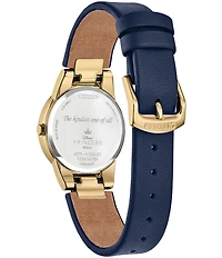 Citizen Women's Disney© Snow White Two Hand Blue Leather Strap Watch And Pin Boxed Set