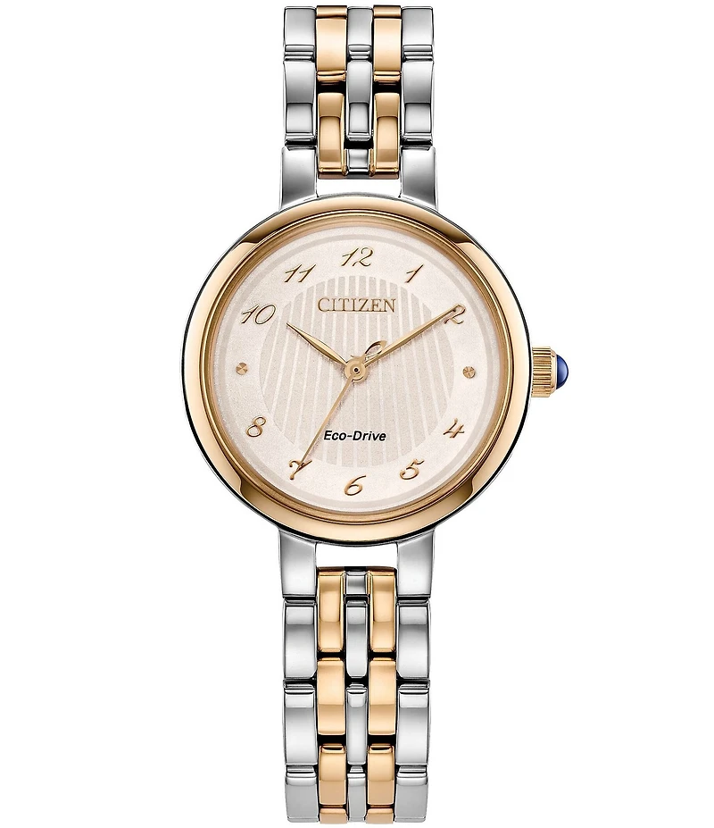 Citizen Women's Eco-Drive Citizen L Three Hand Two Tone Stainless Steel Bracelet Watch