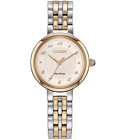 Citizen Women's Eco-Drive Citizen L Three Hand Two Tone Stainless Steel Bracelet Watch