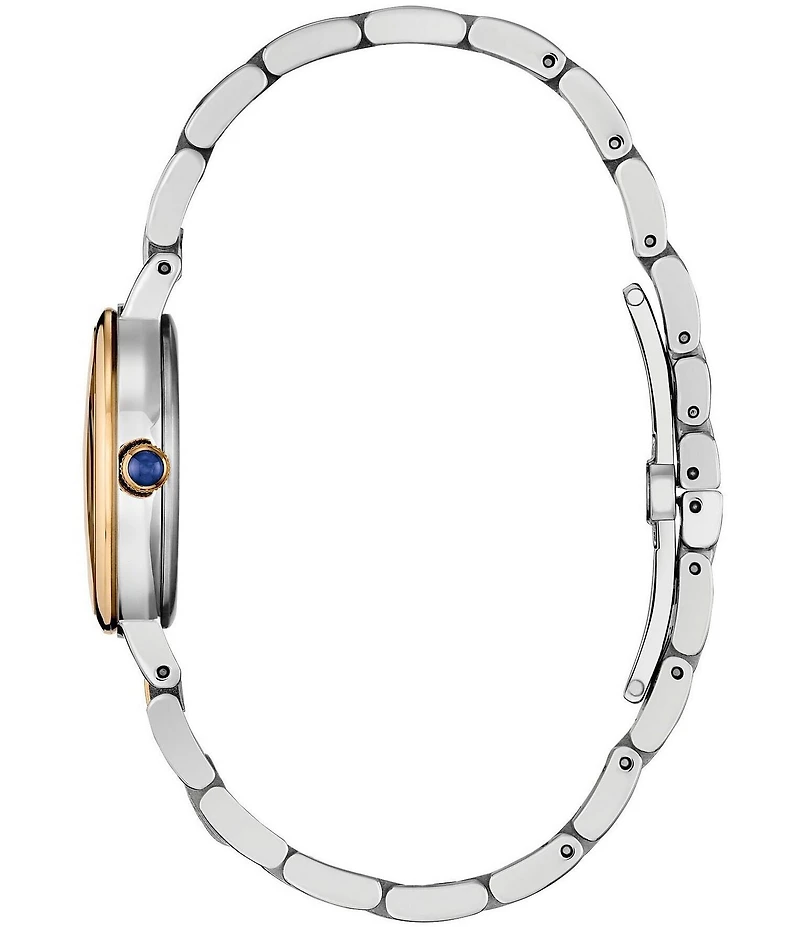 Citizen Women's Eco-Drive Citizen L Three Hand Two Tone Stainless Steel Bracelet Watch