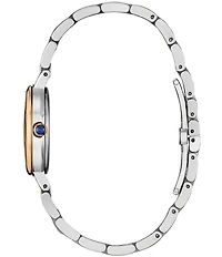 Citizen Women's Eco-Drive Citizen L Three Hand Two Tone Stainless Steel Bracelet Watch