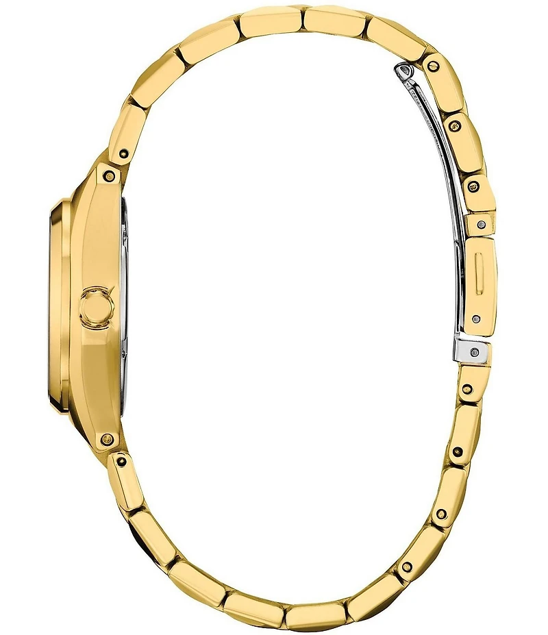 Citizen Women's Eco-Drive Classic Corso Three Hand Gold Tone Stainless Steel Bracelet Watch