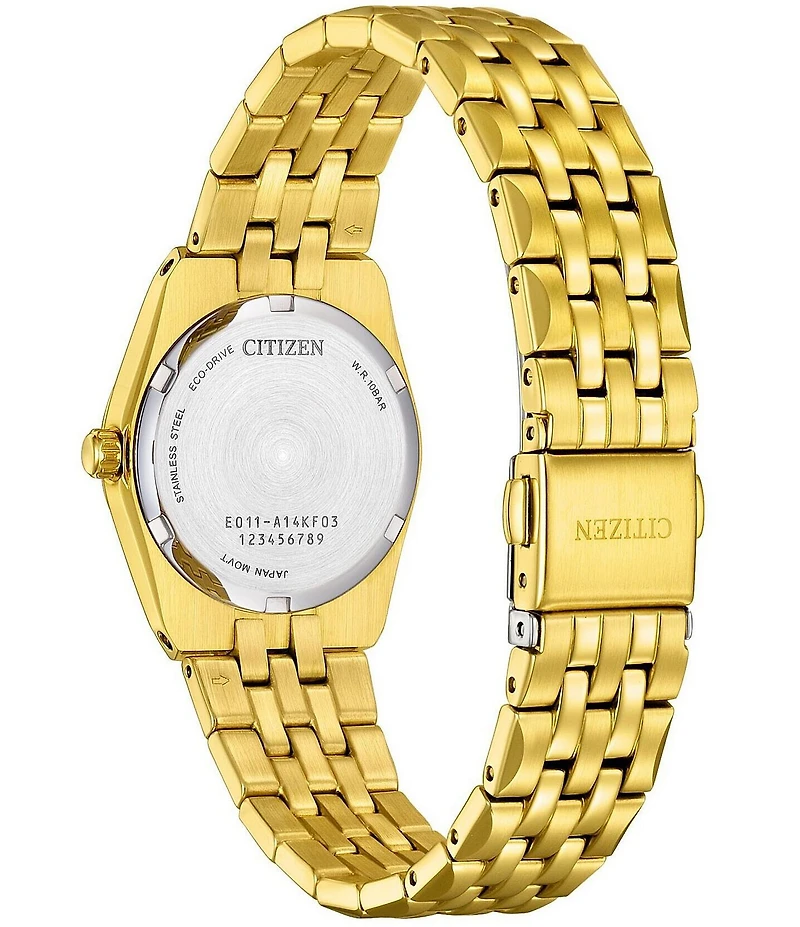 Citizen Women's Eco-Drive Classic Corso Three Hand Gold Tone Stainless Steel Bracelet Watch