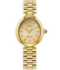 Citizen Women's Eco-Drive Classic Rainell Three Hand Stainless Steel Bracelet Watch