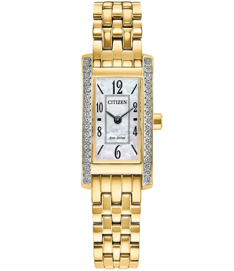 Citizen Women's Eco-Drive Classic Two Hand Gold Tone Stainless Steel Bracelet Watch