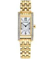 Citizen Women's Eco-Drive Classic Two Hand Gold Tone Stainless Steel Bracelet Watch