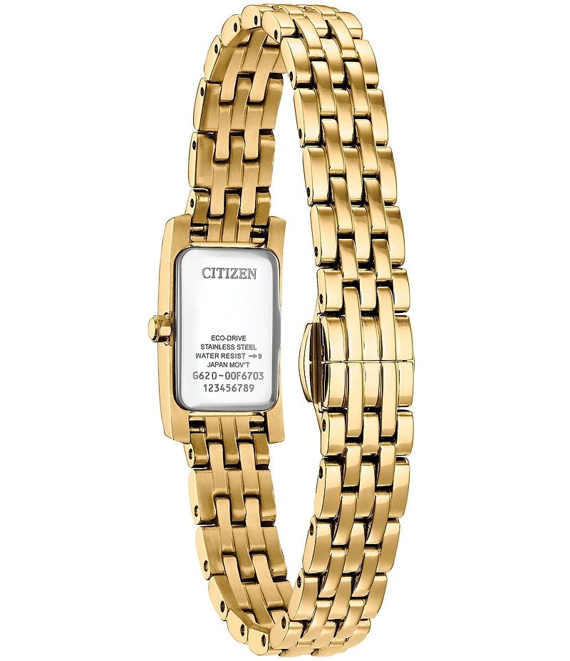 Citizen Women's Eco-Drive Classic Two Hand Gold Tone Stainless Steel Bracelet Watch