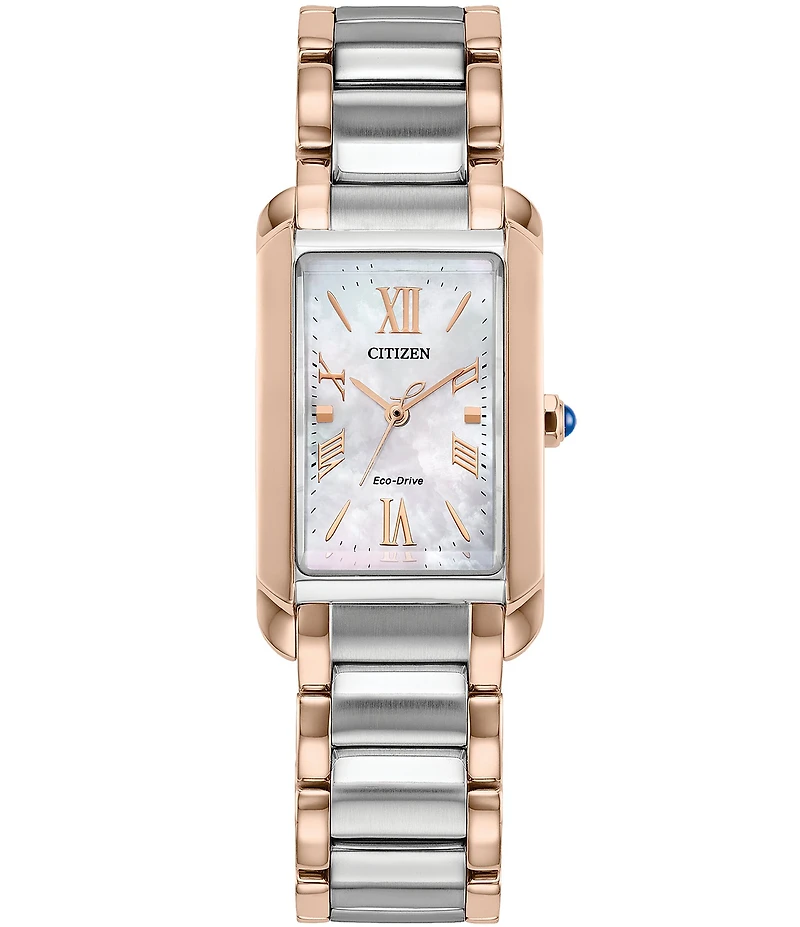 Citizen Women's L Bianca Three Hand Two Tone Stainless Steel Bracelet Watch