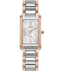 Citizen Women's L Bianca Three Hand Two Tone Stainless Steel Bracelet Watch