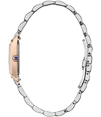 Citizen Women's L Bianca Three Hand Two Tone Stainless Steel Bracelet Watch