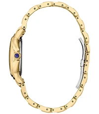 Citizen Women's L Ceci Three Hand Gold Tone Stainless Steel Bracelet Watch