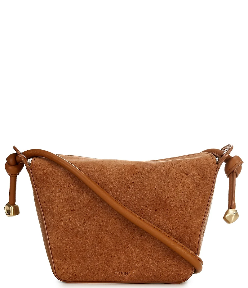 CITRINE Adeline Suede Crossbody Bag