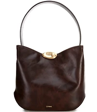 CITRINE Mae Small Leather Bucket Bag