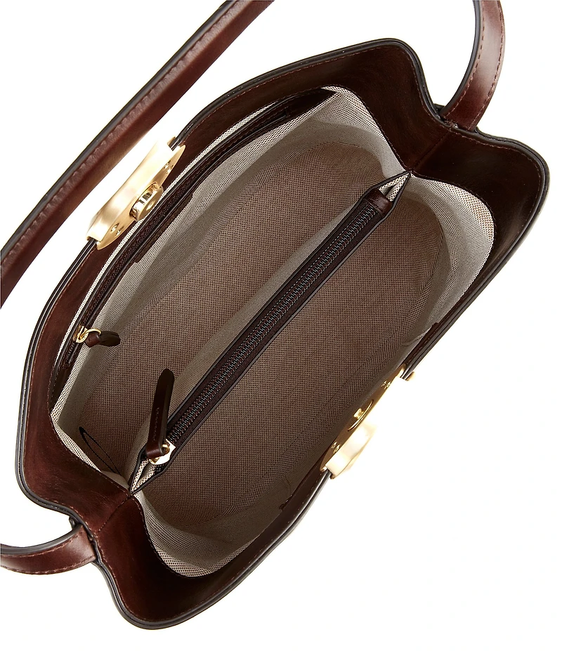 CITRINE Mae Small Leather Bucket Bag