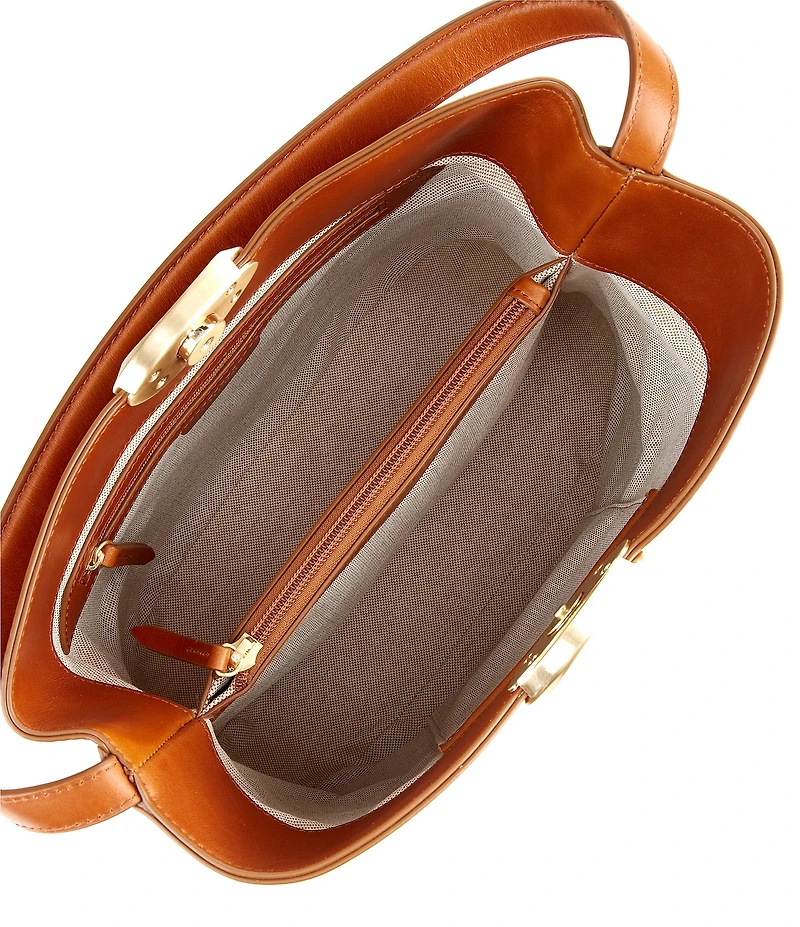 CITRINE Mae Small Leather Bucket Bag