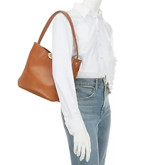 CITRINE Mae Small Leather Bucket Bag